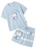 Doraemon Jacquard Pullover Shorts Set Women's & (PWNT254005 BLU)