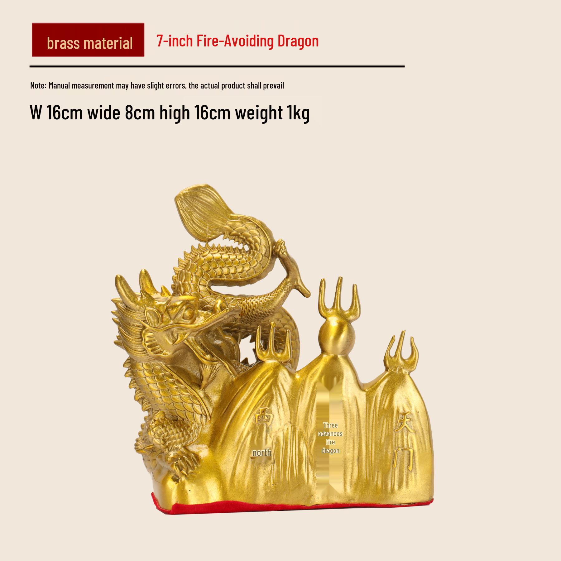 

Латунная фигурка дракона: Декоративный предмет, избегающий огня, для дома или в подарок