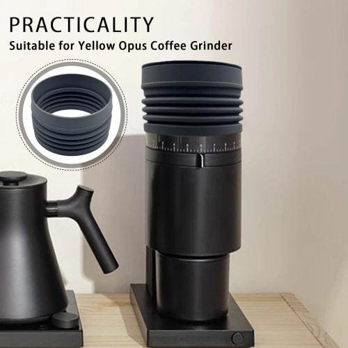 Coffee Grinder Single-Dose Hopper, Hand-Pressed Coffee Grinder Hopper with Silicone Bellow, Air Blower Blaster, Coffee Grinder Cleaning Tool, Single-D