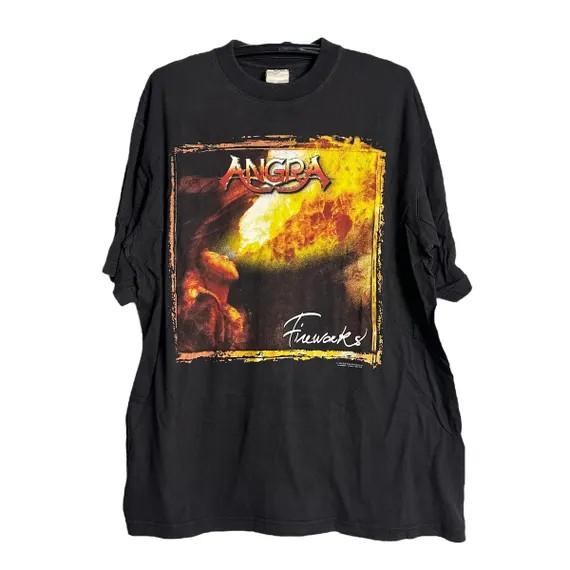 Rare! Angra Band Fireworks Shirt Unisex Concert S to 5XL Unisex T-Shirt S