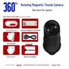 1080P HD Anti-Shake Thumb Action Camera with Lapel Clip for Cycling, Pets, Vlogs & More