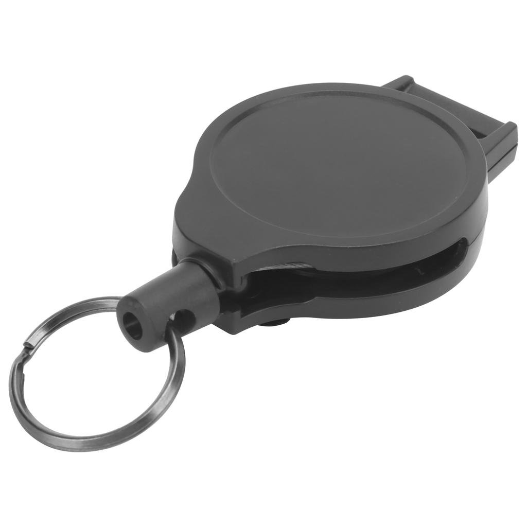 Retractable Steel Wire Rope Key Holder Telescopic Key Chain Ring with Clip for Outdoors
