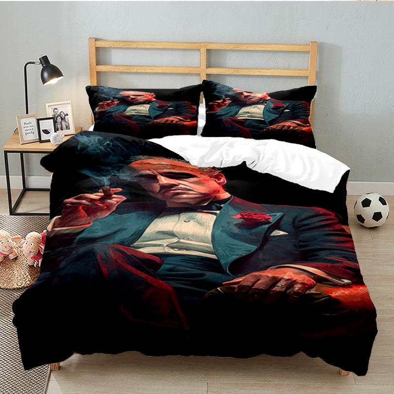 Godfather's Legacy 3PCS Bedding set,Ideal for 1pc Duvet Cover And 2pcs Pillowcases Perfect for Fan gift,Ideal for Bedroom, Dormitory
