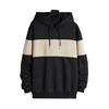 Men Fall Winter Hoodie Contrast Color Drawstring Long Sleeves Hooded Elastic Cuff And Hem Thin Daily Wear Casual Sport Top