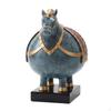 Decorative Horse Figurine Textured with Base Graceful
