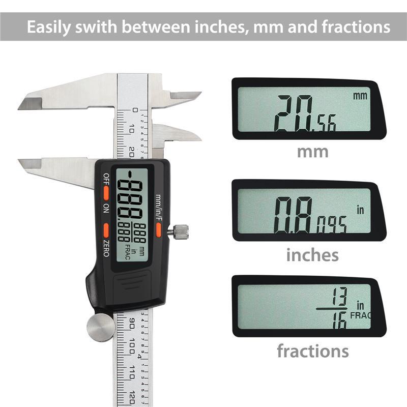 Neoteck 6 inch Digital Caliper and Feeler Gauge Set Stainless Steel Electronic Vernier Caliper