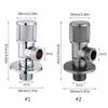 Water Stop Valves Switch Accessories Controller for Bathroom Brass Faucet Sink