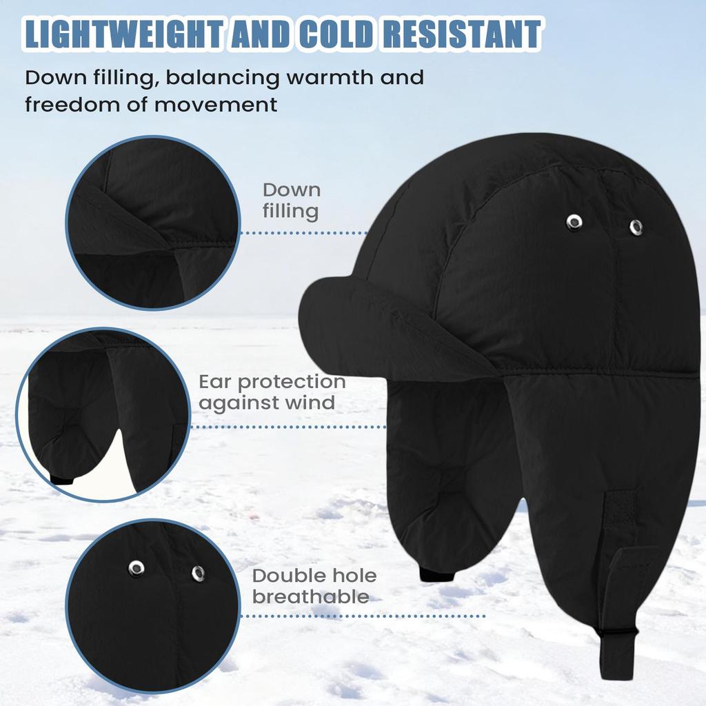 Trapper Hat Warm Earflaps Headwear Warm Cycling Hat For Outdoor Sports Cycling Hiking Camping Snowboarding Commuting Fishing