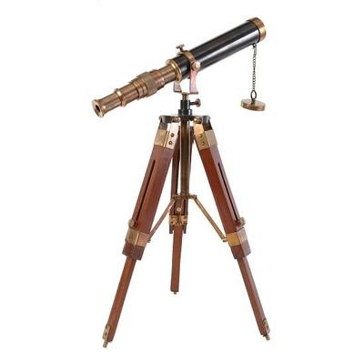 Decor pentru masă Telescop 22,86 cm Cadou marin Instrument funcțional Articol cadou de colecție (Lemn de alamă) Replica cadou Spyglass pentru adulți
