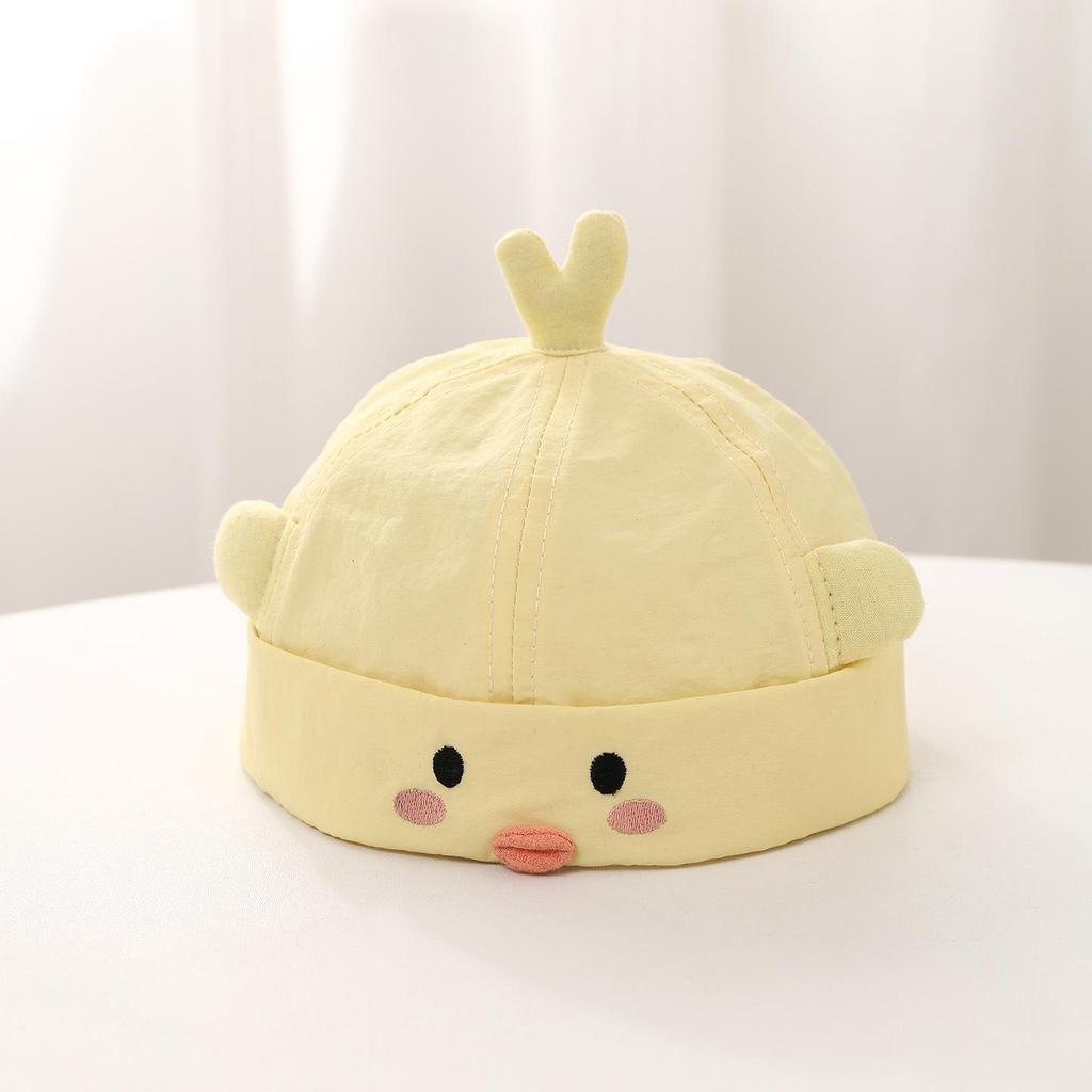 Unisex Baby Beret with Quick-Drying Sun Protection – Cute Little Yellow Duck Design for Spring and Autumn
