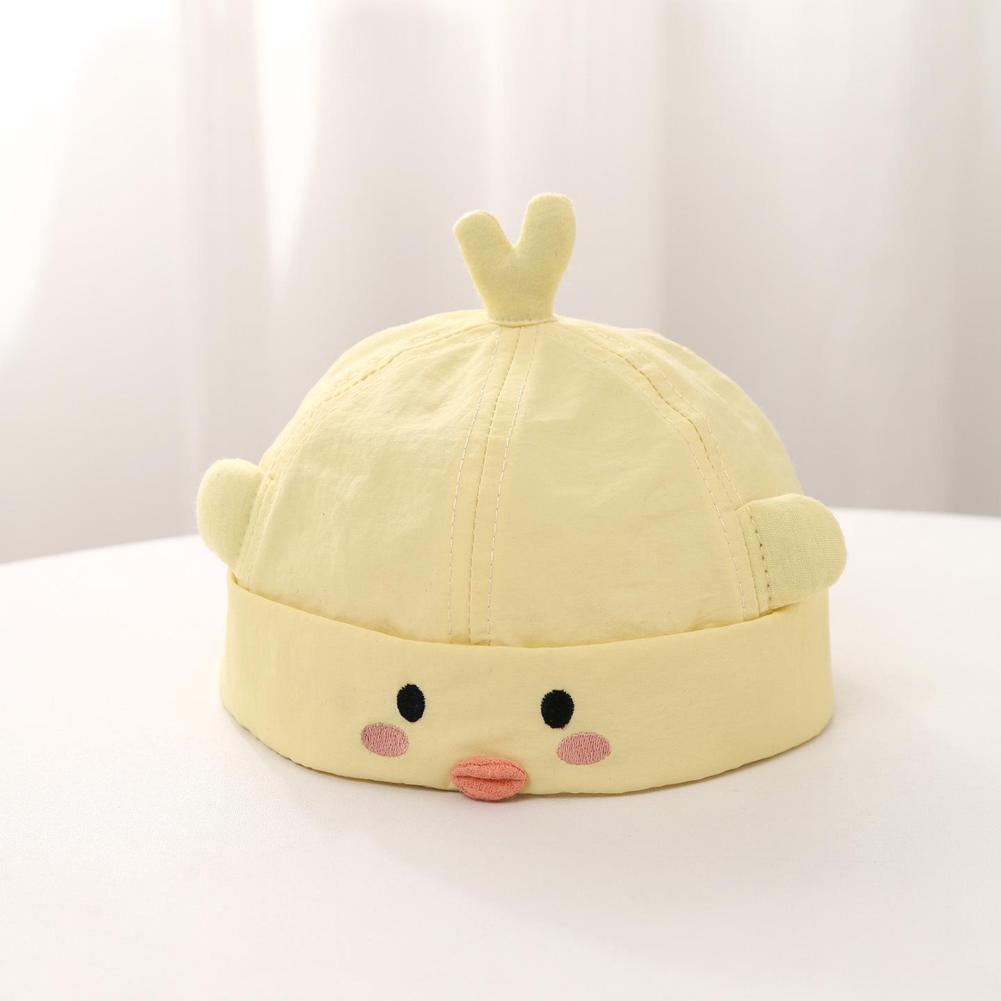 

Unisex Baby Beret with Quick-Drying Sun Protection – Cute Little Yellow Duck Design for Spring and Autumn 48 cm жёлтый