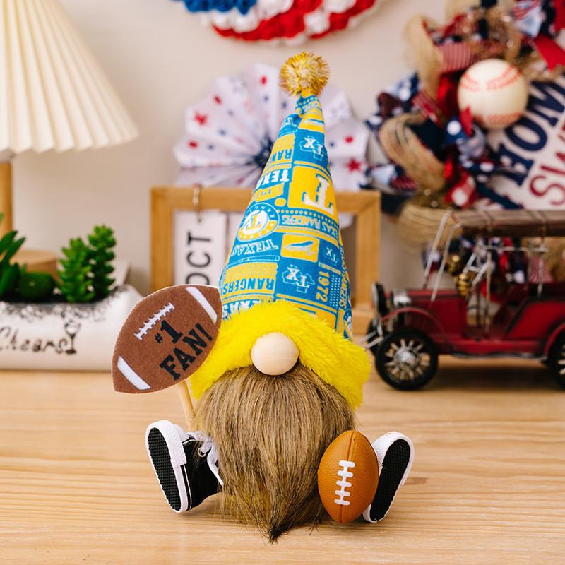 Playful Polyester Gnome Figurine For Basketball And Football Themed Room Decoration