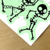 Spooky Room Decorations for Kids Halloween Light Switch PVC Sticker, Glow in The Dark Skeleton No Residue Wall Stickers Decal, Luminous Sticker Living