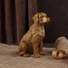 Golden Retriever French Bulldog Statue Desk Decoration Ornaments Creative Gilding Puppy Animal Sculpture Room Aesthetic Decor
