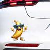 Lustige Bananen-Frucht Autoaufkleber Wasserdichte Vinyl-Aufkleber Karosserie Fenster Stoßstange Dekoration Motorradhelm Aufkleber TM198