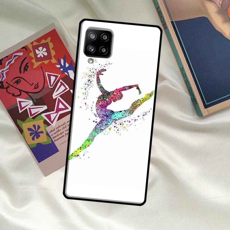 Gymnastics Watercolor Printing Cover For Samsung Galaxy A14 A34 A54 A12 A22 A32 A52 A72 A13 A23 A33 A53 A52S A71 A51 Case