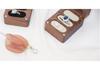 Black Walnut Wood Ring/Earring Storage Box, Three Anti-Oxidation Slots