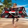Pau-lo Fc Emblem Printed Microfiber Beach Towel, Soft And Absorbent, Quick-Dry, Ideal for Summer Travel, Beach Essential, Swimming Pool