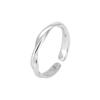 Fashion 925 Silver Simple Twisted Wire Rings For Women Wedding Fine Jewelry Gift