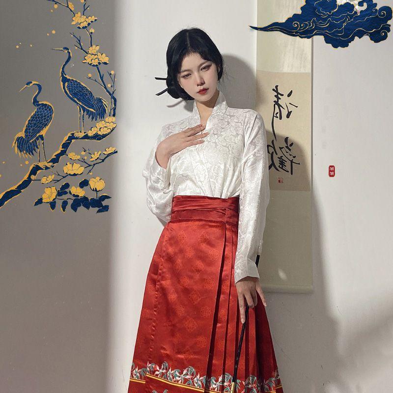Chinese Ming Dynasty Style Daily Commuting Women's Suit