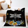 Blanket Skull Butterfly Blanket Digital Printed Lamb Fleece Crystal Fleece Blanket