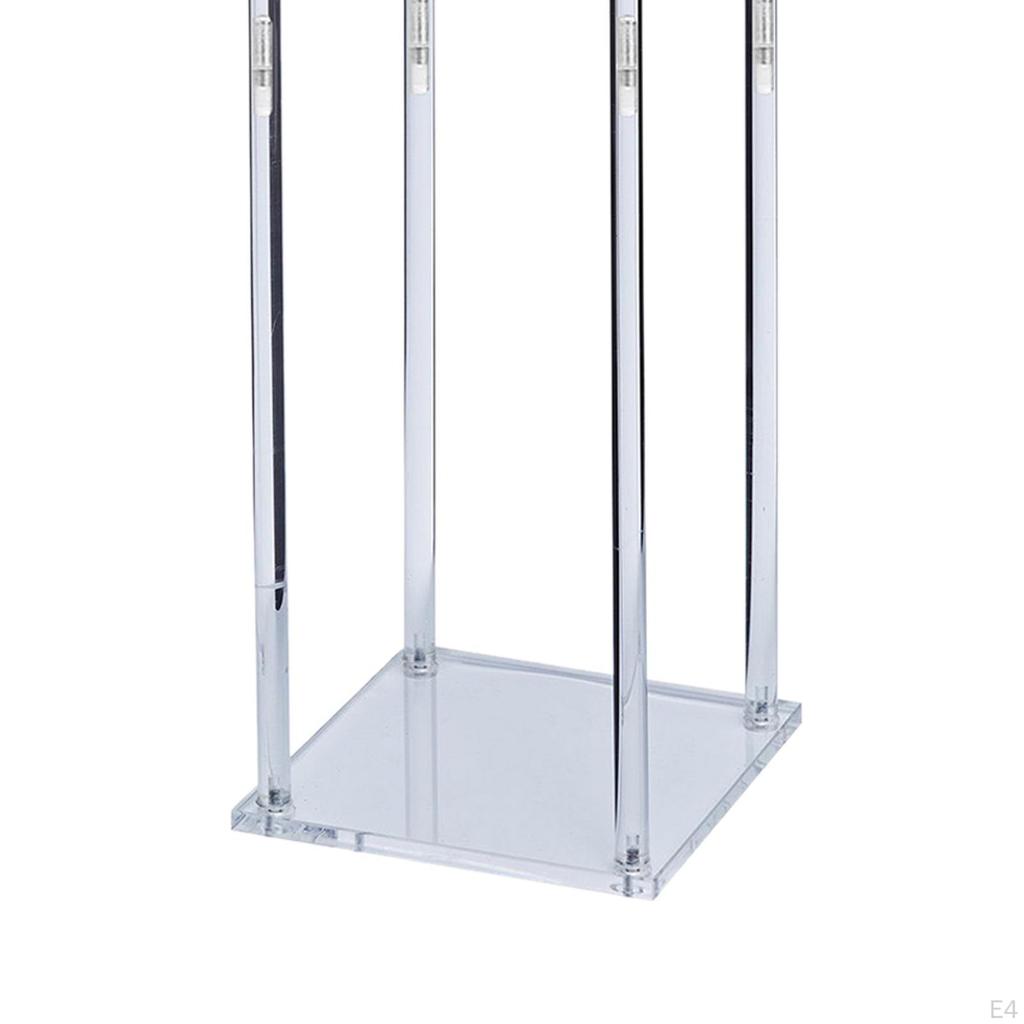 Acrylic Vase for Wedding Centerpieces Tall Flower Vases Tabletop Geometric Risers