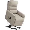 Rising Armchair With Standing Aid Adjustable Backrest Footrest Up To 120 Kg 66 X 90 X 96 Cm Beige