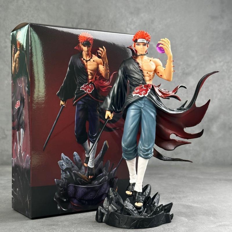 Narutos 23cm PVC Hand-made Hundred Ninja Pain GK Statue Model Toy Anime Character Collection Desktop Ornaments Doll Gift