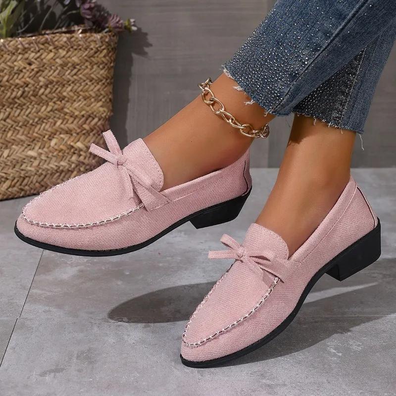 Fashion 2025 Fashion Ladies Shoes Plus Size Women's High Heels New Butterfly-knot Casual New Pointed Toe Best Seller High Heels Zapatos