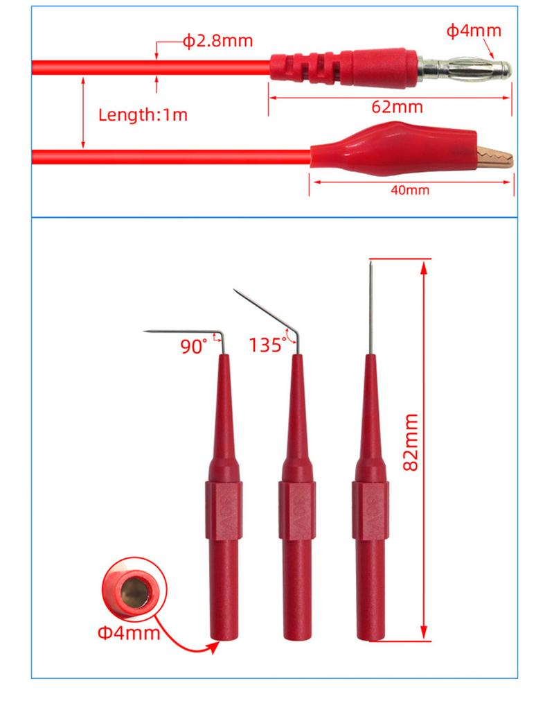 SG Test Tool Aid 23500 Back Probe Kit Identified Probe for Automotive 5 Colors