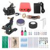 Coil Tattoo Machine Kit Power Supply Clip Cord Foot Pedal Tattoo Needle Tattoo Practice Tool Set