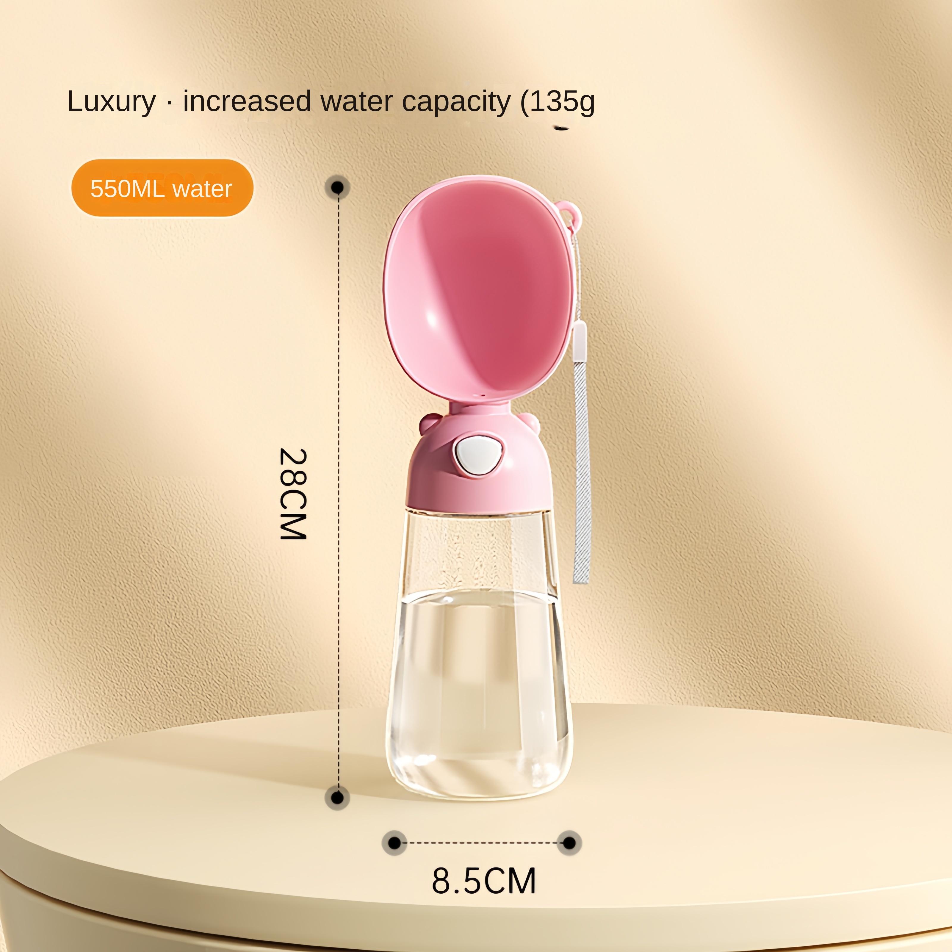 

2 in 1 Handheld Dog Cat Water Bottle Pet Drinking Bottle designed for Dogs Cats Outdoor Travel Walking Puppy Drinker Kitten Waterer Food