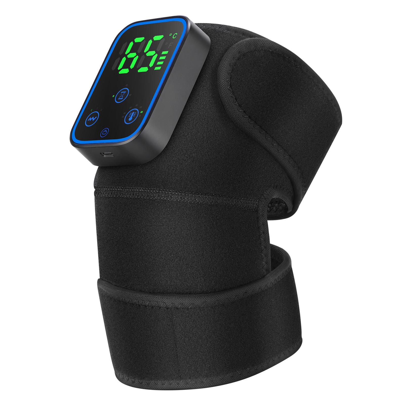 

Wireless App Control Electric Heating Vibration Shoulder Massager, Lcd Touchscreen Graphene Heating Shoulder Brace Support Wrap