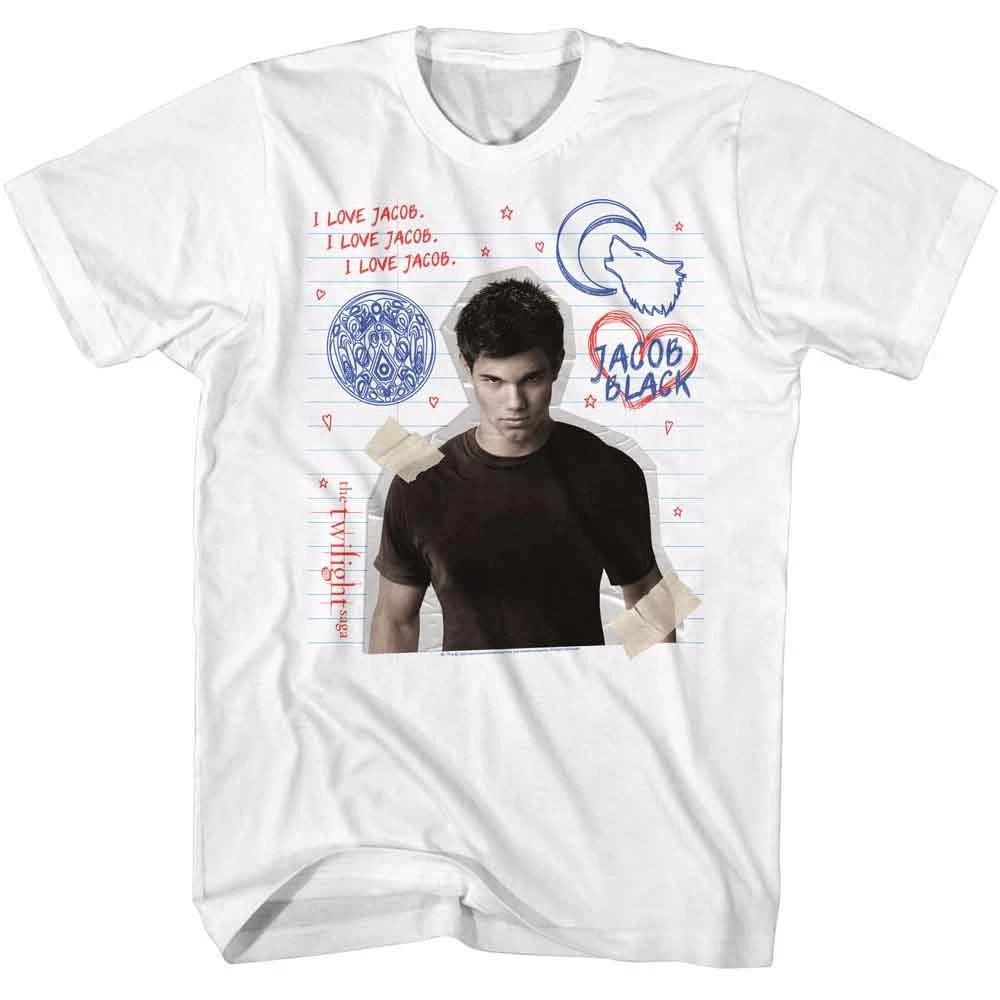 Twilight - Jacob Doodles - American Classics - Solid White Short Sleeve T- 110