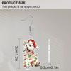 2D Flat Christmas Earring Cute Animal Earrings Christmas Dog Earrings for Women Holiday Christmas Gifts