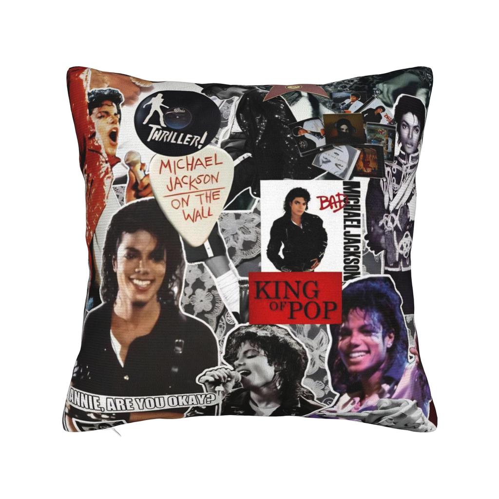 Singer Michael Jacksons MJ Tour Pillow Cover Accessories Soft Cushion Cover Gift Pillow Case Cover Home Multi Size