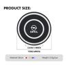 Nlvg6 2 Pezzi Sottobicchiere Antiscivolo in Silicone per Portabicchieri da Auto Tappetino Antipolvere per Opel Insignia Corsa Zafira Mokka Grandland Antara Ampera