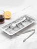 Stainless Steel Ice Cubes Tray 18-Slot Metal Ice Cubes Tray with Easy Release Handle Ice Cubes Maker for Freezer