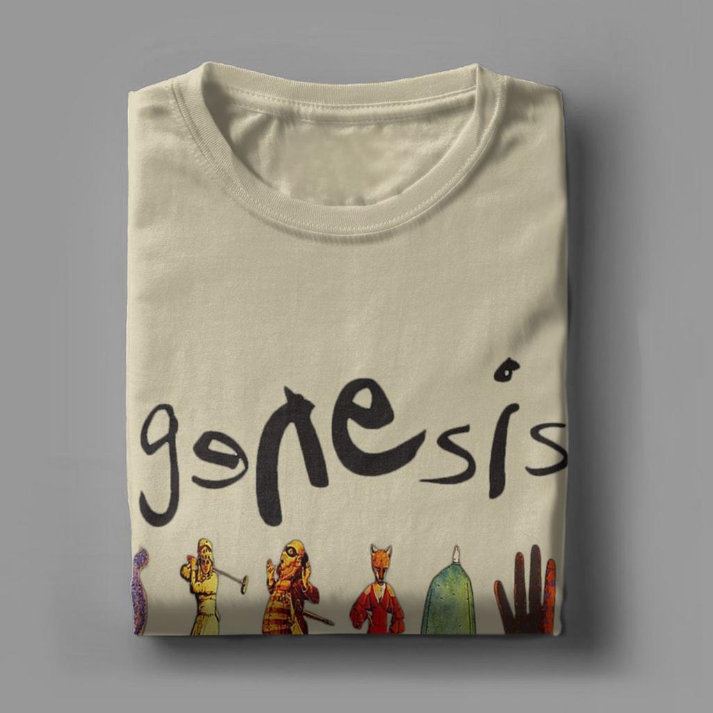 Genesis Band T-Shirt für Herren Baumwolle Kreative T-Shirts Rundhals T-Shirts Kurzarm Tops 4XL 5XL