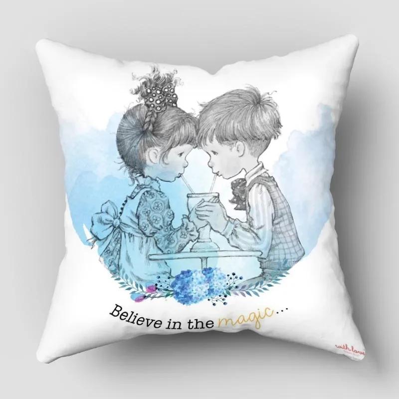 Kissenbezüge Sarah Kay Cartoon Kissenbezüge Dekokissen für Sofa Autodekoration Kissenbezug WJY12.25