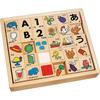 Kumon Publishing New Moji Building Blocks Deluxe Set Wooden Hiragana Educational Toy for Ages 3 and Up