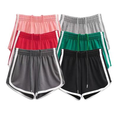 Sportshorts mit weitem Bein für Damen, Sommer, locker geschnitten, hoher Bund, ideal zum Laufen, Fitness, für Zuhause, als bequeme Hose, lässige Hotpants