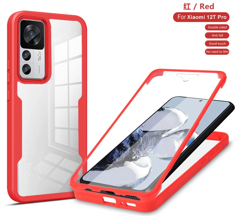 360 With Screen Protect Phone Cases For Xiaomi 12T Pro Case Full Shockproof PC+TPU Cover For Xiomi Xiaomy Mi12T Mi 12T 12 T Pro
