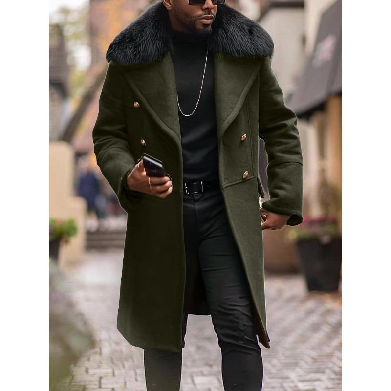 

Повседневная шерстяная куртка однотонного цвета, приталенный двубортный мужской пиджак с воротником-свитером 5XL армия зеленый