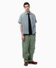 THISISNEVERTHAT Washed Denim Zip S/S Shirt Washed Blue