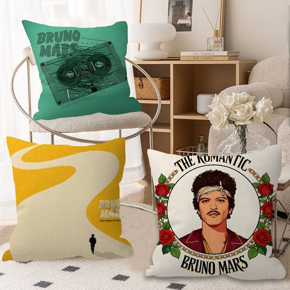 Singer Bruno Mars The Romantic Maple Design Cushion Cover Happy Autumn Harvest decor Holiday Decorati Pillow Cover