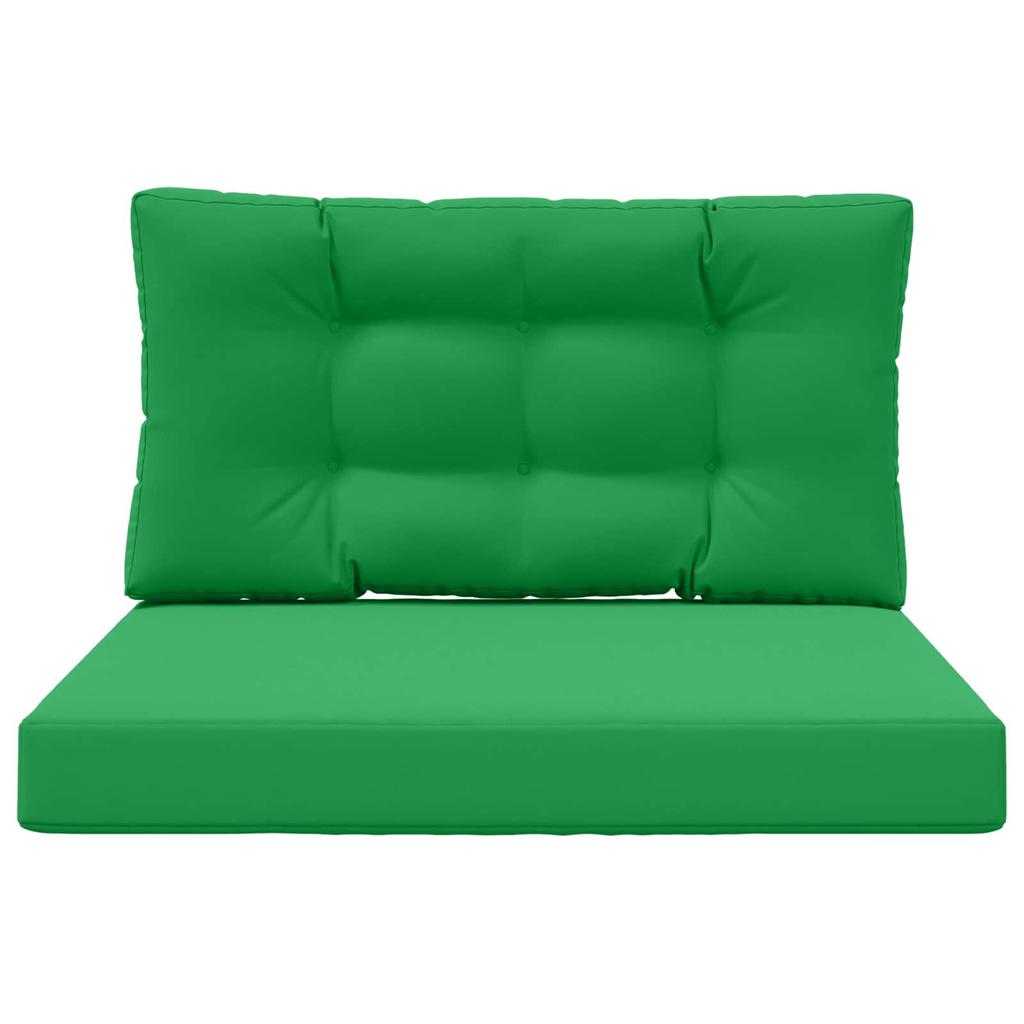 Outdoor Sofa Cushion 2 pcs Green Polyester