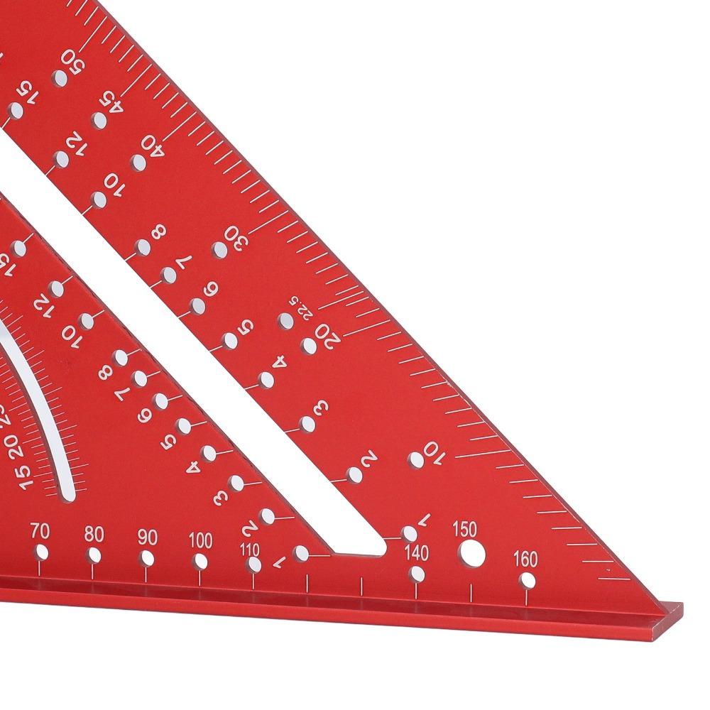 Aluminum Alloy Angle Ruler Clear Scales Multi Angle Tool Precise Aluminum Triangle Ruler Measuring