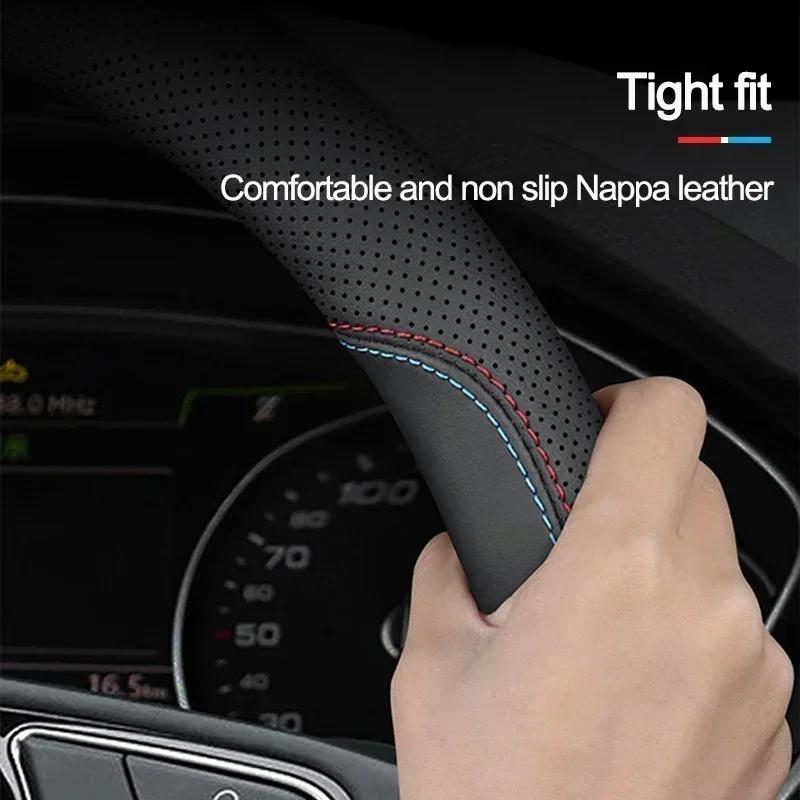 Auto Car Steering Wheel Cover Wrap for BYD E Series E5 E2 E6 Taxi 450 Electric E1 S2 Wear-resistant Auto Accessories Protector