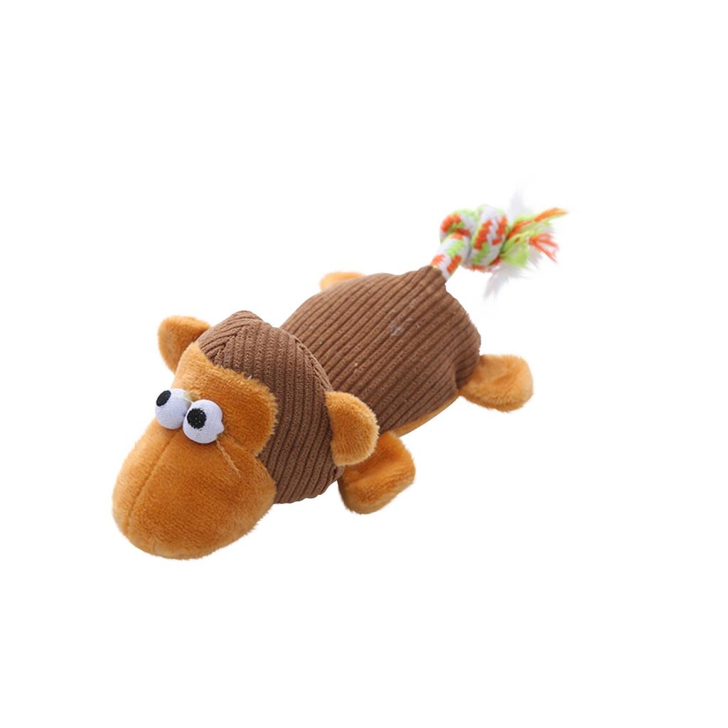 Niedliches Plüsch-Tierspielzeug mit Geräuschen, Zähneknirschen und Reinigen von Hundespielzeug